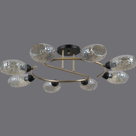 Люстра на штанге Illumico IL0300-8CSQ-79 BK AB