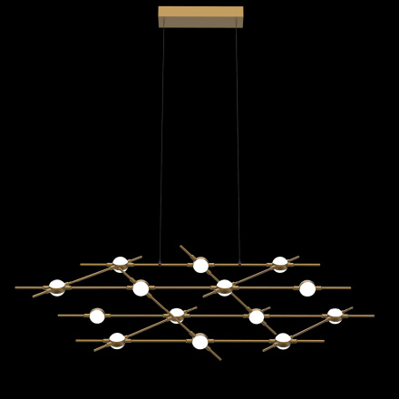 Подвесная люстра DeLight Collection Molecular MD18001067-14A black/gold