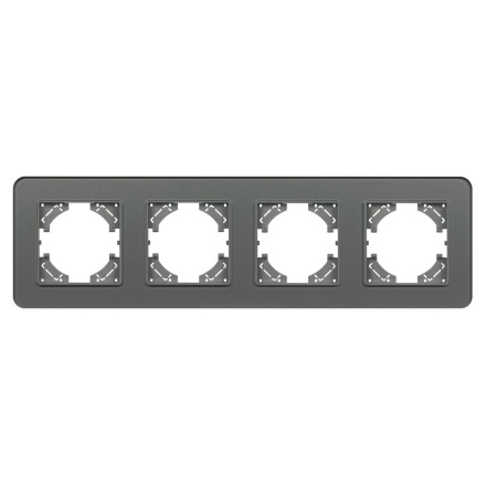 Рамка на 4 поста стеклянная Arlight FRM-OMALI-GS-4-GR 049702