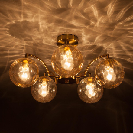 Потолочная люстра Eurosvet Eden 30178/5 латунь