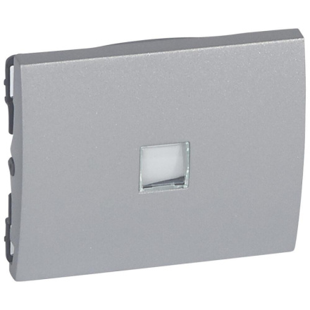 Лицевая панель Legrand Galea Life выключателя с подсветкой алюминий 771311