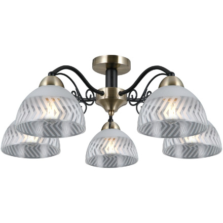 Потолочная люстра Illumico IL0435-5CSQ-24 BK AB SPICA
