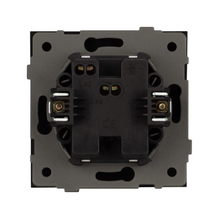 Механизм выключателя одноклавишный непроходной Arlight SWT-TENDO-MK01-PL-BK (230V, 10A) 054035