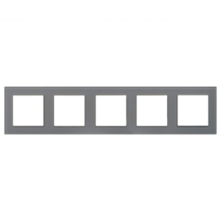 Рамка на 5 постов Arlight FRM-GLARE-GS-5-GR 043807