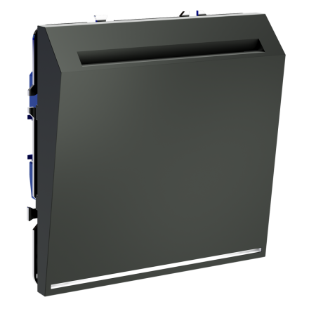 Выключатель встраиваемый Voltum S70 карточный 16А, (титан) VLS010706