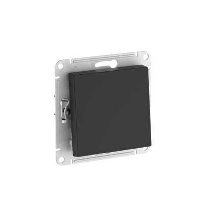 Выключатель 1-клавишный, сх.1, 10АХ, мех., быстрозажим. клем. Systeme Electric AtlasDesign Карбон ATN001011S