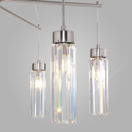 Подвесная люстра Eurosvet Gilian 60163/6 никель a065758