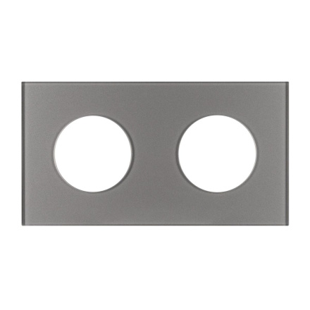 Рамка стеклянная на 2 поста Arlight FRM-GLARE-GC-2-GR 043837