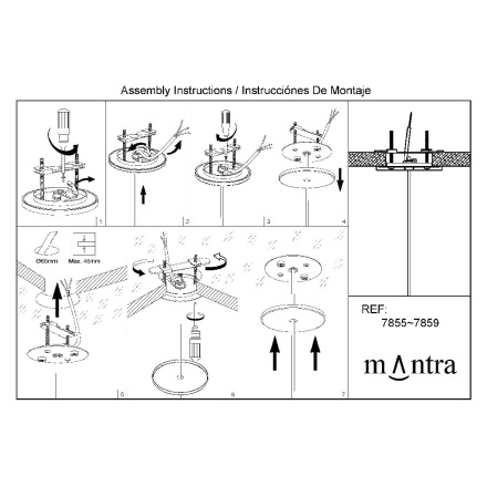 Основание для потолочного светильника Mantra Floron 7859