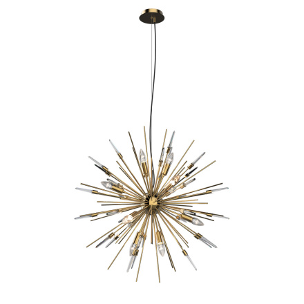 Подвесная люстра Delight Collection Boivin MD2094-12A gold/clear crystal