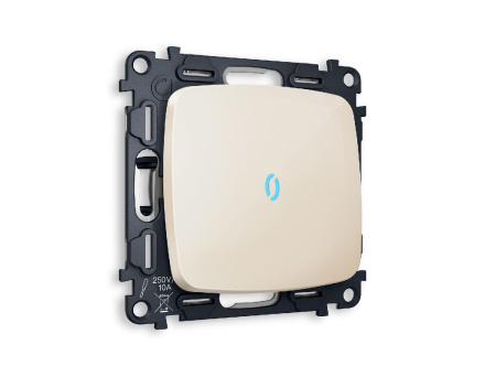 Комплект механизма 1-кл проходного выключателя с подсветкой Ambrella Volt Omega MO302040