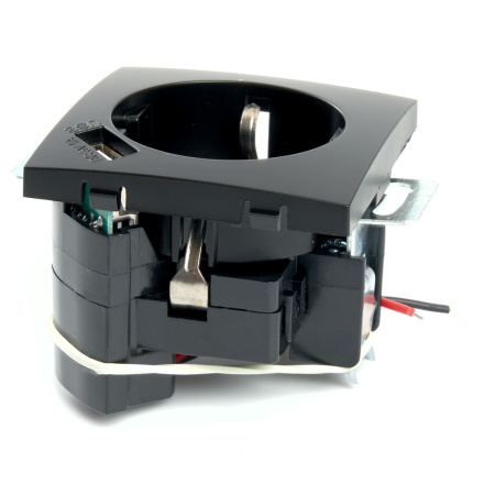 Розетка 1-местная с/з с защитной шторкой и USB Stekker Эрна PST16-9111-03 49155