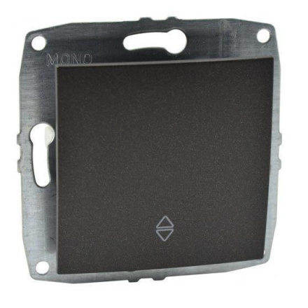 Выключатель одноклавишный перекресный Mono Electric Despina-Larissa 10А 250В графит 500-002025-112