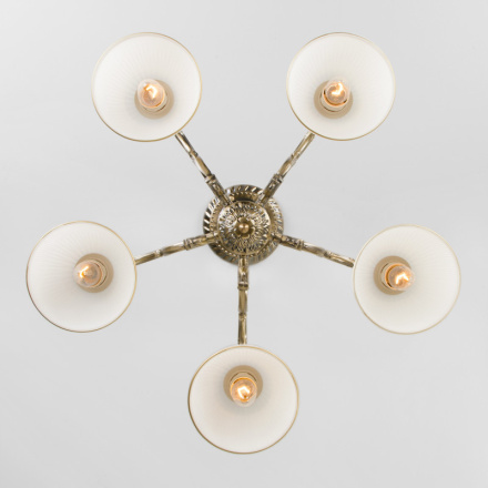 Люстра на штанге Eurosvet 60106/5 античная бронза