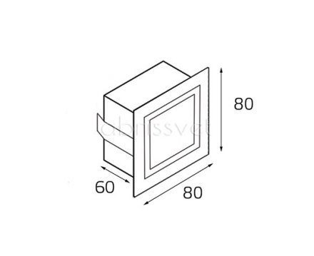 Подсветка ступеней лестницы Italline XFWL10D white