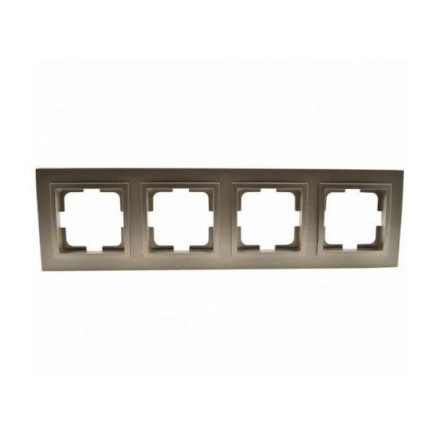 Рамка на 4 поста Mono Electric Despina бронза 102-230000-163
