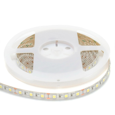 Светодиодная лента Apeyron 12В 14,4Вт/м smd5050 60д/м IP65 700Лм/м 1м 6500К 259BL