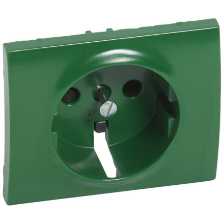 Лицевая панель Legrand Galea Life розетки 2К+З зеленая 777034
