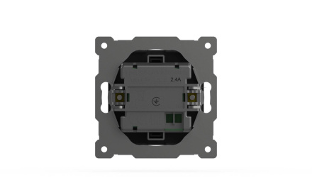 Розетка USB 5V 2,1A 2-я ELBI Zena Vega 609-014800-143