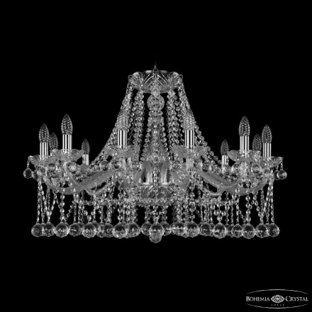 Подвесная люстра Bohemia Ivele Crystal 1413/12/300 Ni Balls