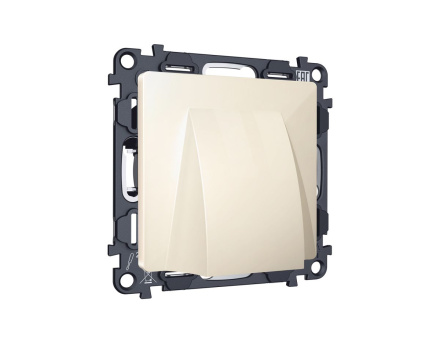 Комплект вывода кабеля с фиксатором Alfa Бежевый глянец Quant Ambrella Volt MA315810 (AP3158, VM238)