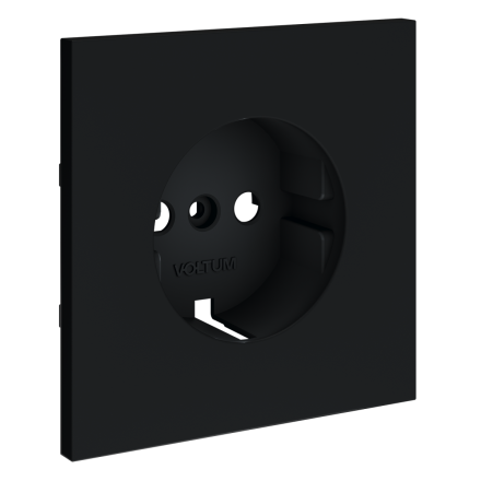 Накладка для розетки с заземлением Voltum S70 (графит) VLS000607