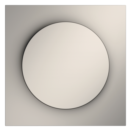 Накладка для светорегулятора поворотно-нажимного Voltum S70 (кашемир) VLS002003