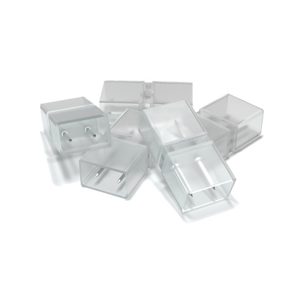 Комплект прямых коннекторов Apeyron для светодиодной ленты 220В smd2835 60д/м 5шт AC-01