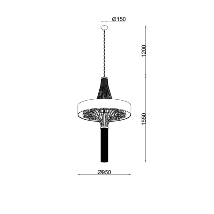 Подвесная люстра Lucia Tucci Ashanti 1260.10 blue