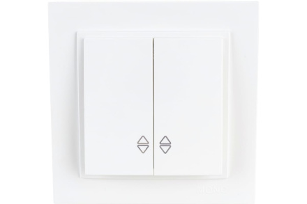 Выключатель двухклавишный проходной Mono Electric Despina 10А 250В слоновая кость 102-010023-111