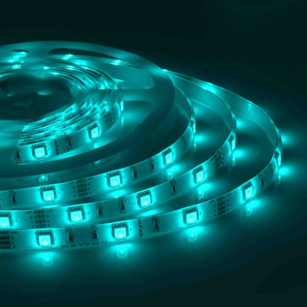 Светодиодная влагозащищенная лента Apeyron 12В 5050 7,2Вт/м RGB 5м IP65 00-41