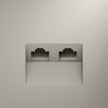 Розетка компьютерная двойная Voltum S70 VLS060203 (кашемир)