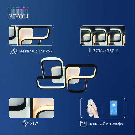 Потолочный светильник Rivoli Lydia 6104-101 Б0059012