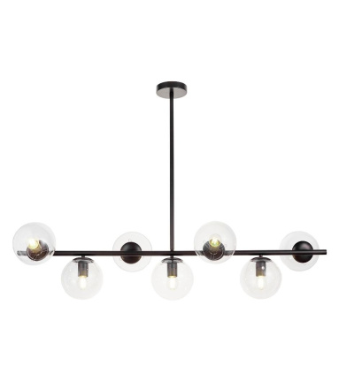 Люстра на штанге Lumina Deco Fredica LDP 6030-7 BK+PR