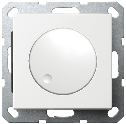 Диммер LED Jasmart в комплекте с накладкой 30-400W 230V 50Hz с возможностью подключения спутника белый глянцевый G4012W