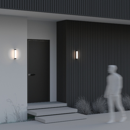 Уличный настенный светильник Maytoni Rounge O482WL-L12B3K