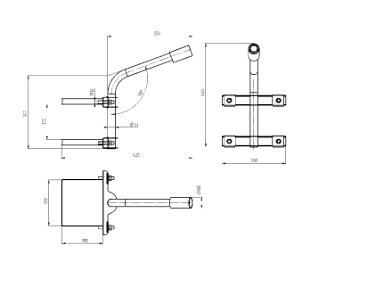 Кронштейн на опору Эра SPP-AC4-0-350-060 Б0047656