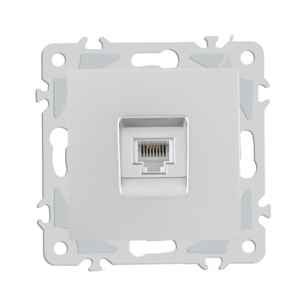 Розетка телефонная RJ11 Arte Milano 206.51-1.silver