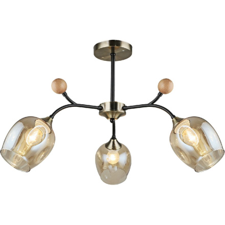 Люстра на штанге Reluce 02009-0.3-03 AB+BK