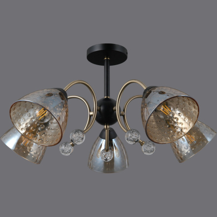 Люстра на штанге Illumico IL0230-5CSQ-29 BK AB