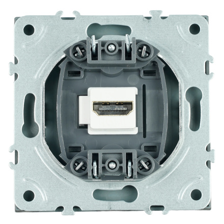 Розетка HDMI 2.0 Type A (механизм) Stekker Эмили RST00-5118-09 антрацит soft touch 50168