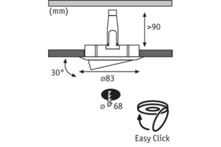 Встраиваемый светодиодный светильник Paulmann Premium Line Led 92709