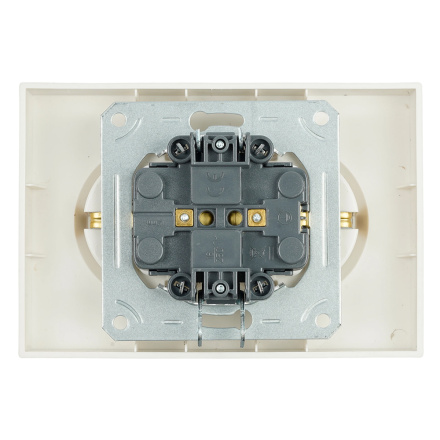 Розетка 2-местная с защитной шторкой Stekker Эмили с/з 250В 16А RST16-5114-08 кашемир soft touch 49908