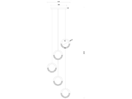 Каскадная люстра Arte Lamp Montana A7777SP-5GO