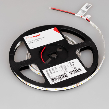 Светодиодная лента Arlight UL-A60-8mm 24V Warm2700 (7.2 W/m, IP20, 5m) 044056