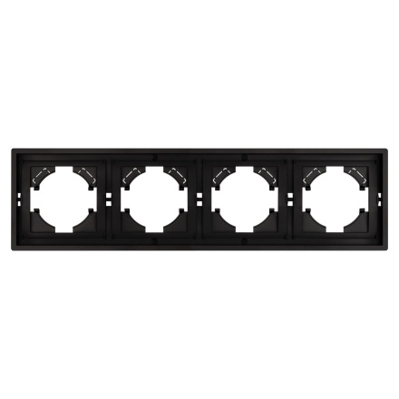 Рамка пластиковая на 4 поста Arlight FRM-TENDO-PL-4-BK 053848