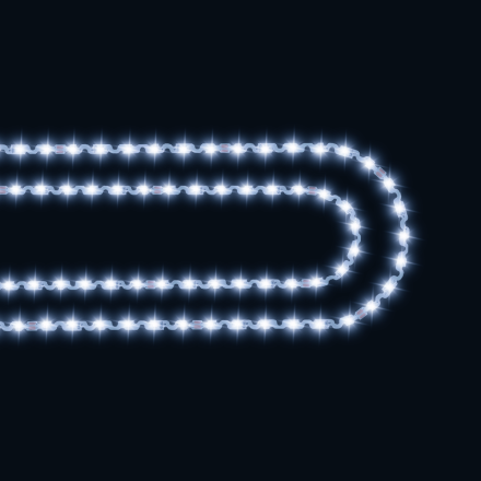 Светодиодная лента Apeyron 24В 8Вт/м smd2835 60д/м IP20 700Лм/м 5м 6500К 00-351