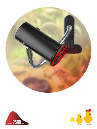 Светильник для рептилий Эра FITO-E27-FLEX-CLIP Б0053287