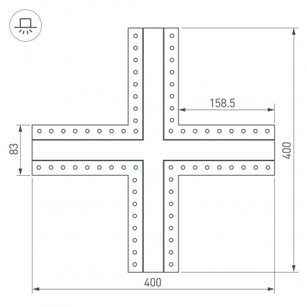 Соединитель профиля Arlight 030099
