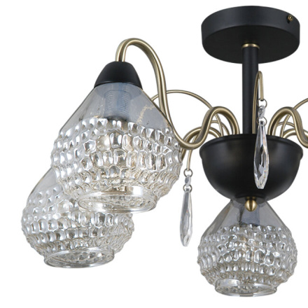 Люстра на штанге Seven Fires Vernole SF4009/5C-BK-AB